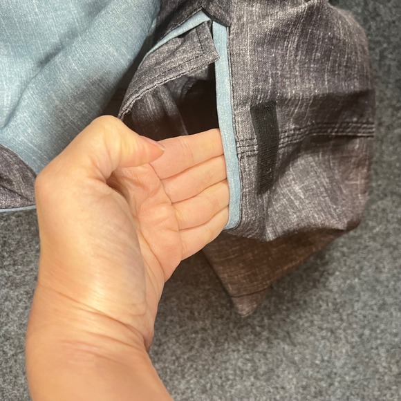 Ezekiel Mens Grey Blue Colorblock Board Shorts Swim Trunks Size 36 Cargo Pocket - Picture 4 of 8